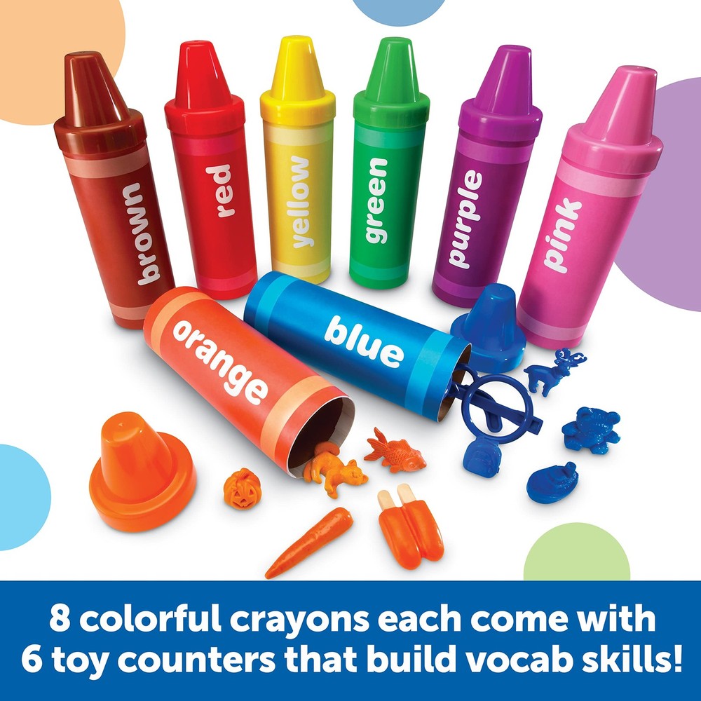 Learning Resources Rainbow Sorting Crayons - Toddler Gifts, Toddler Accessor...