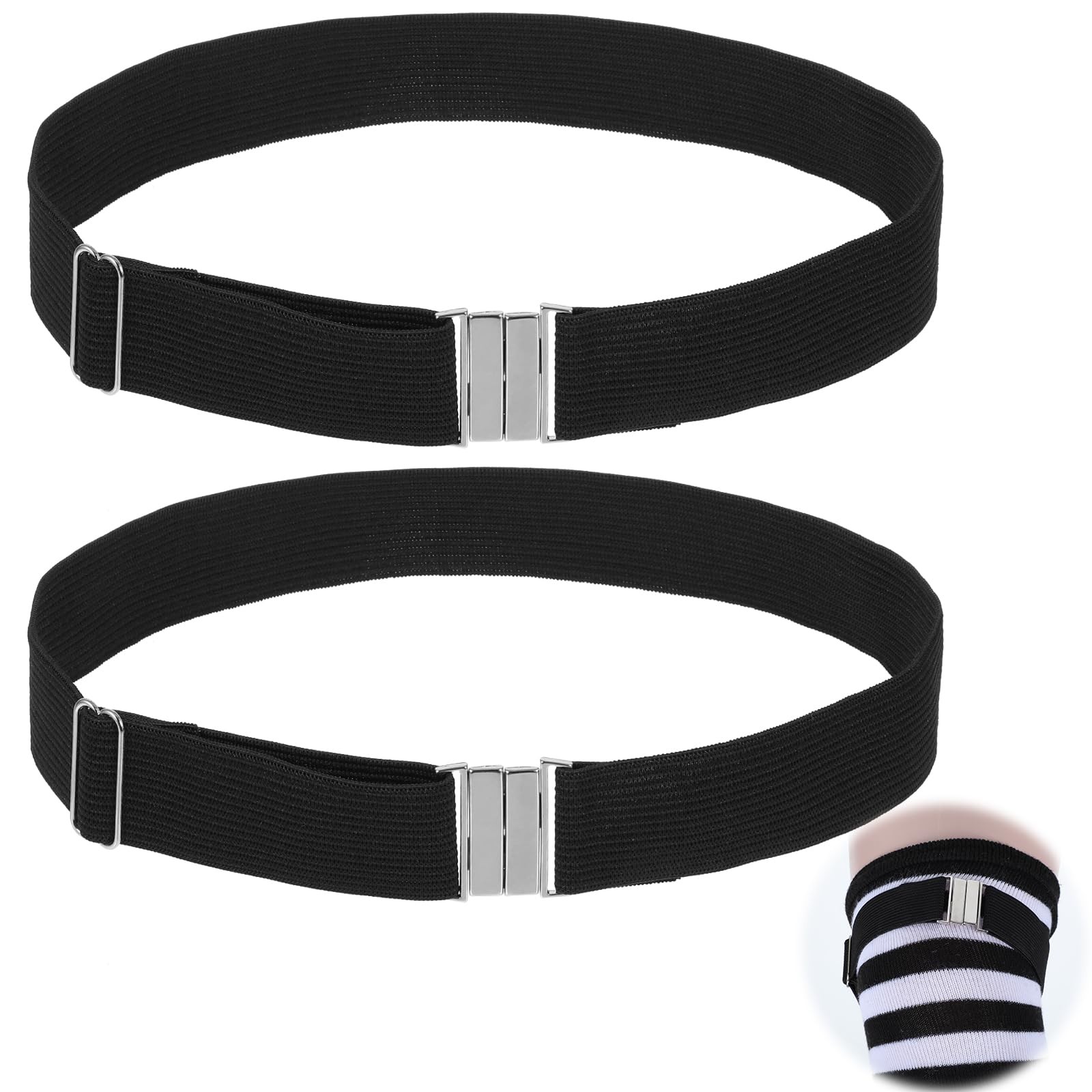 2 Pcs Women's Thigh Garter Belt Adjustable Thigh Garters Belts High Elastic G...