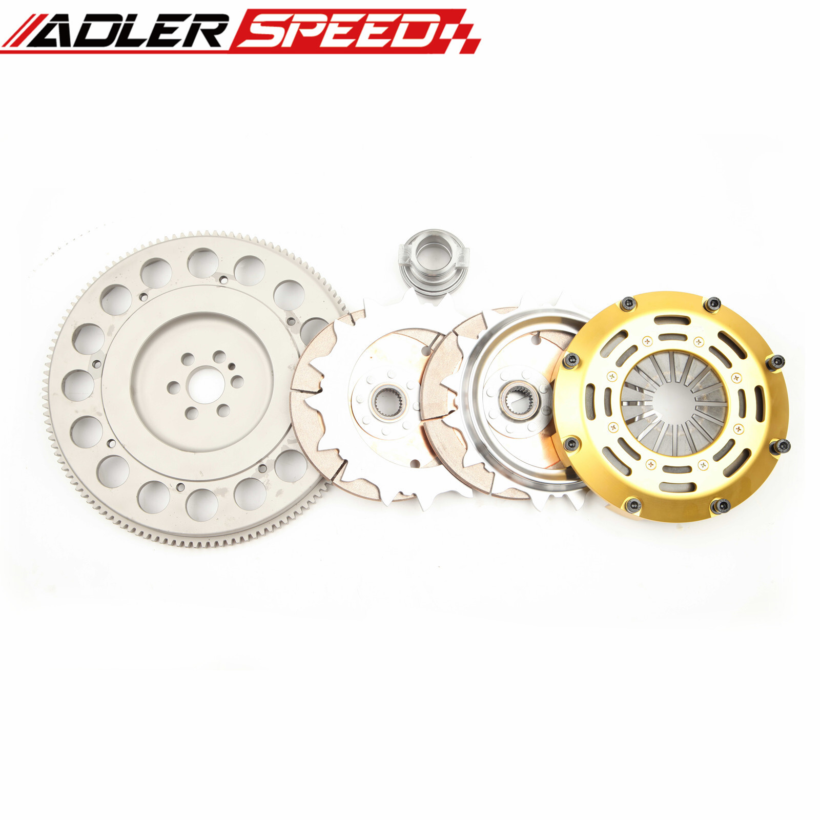 Racing Clutch Twin Disc Kit +Flywheel For Nissan Skyline RB20DET RB25DET 5 SPEED