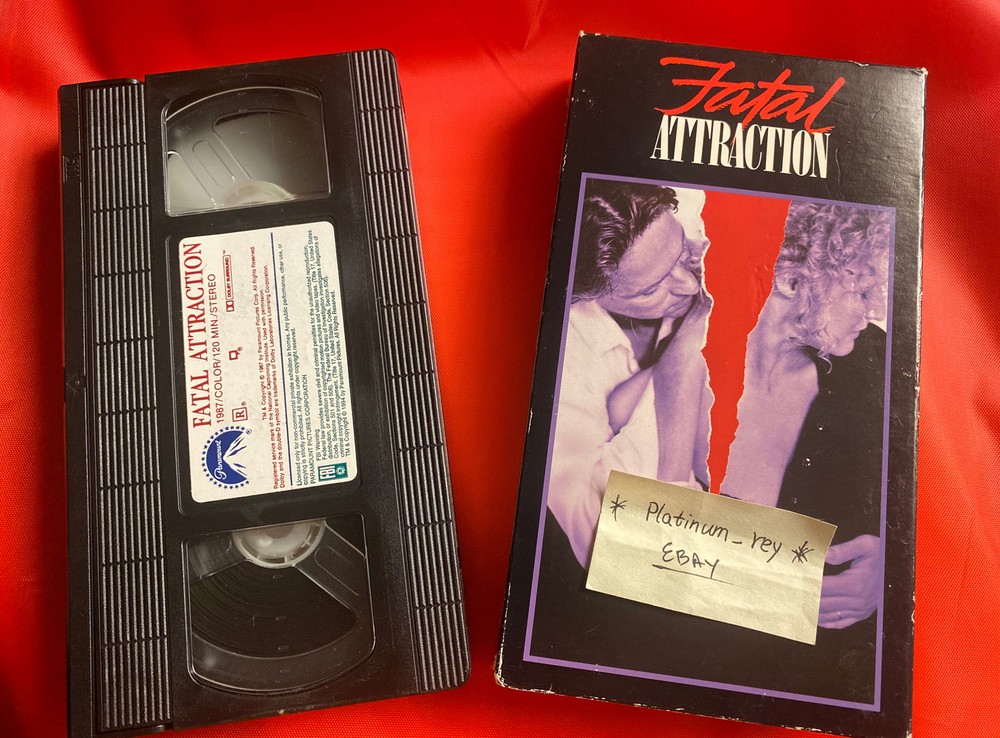 Fatal Attraction VHS Michael Douglas, Glenn Close