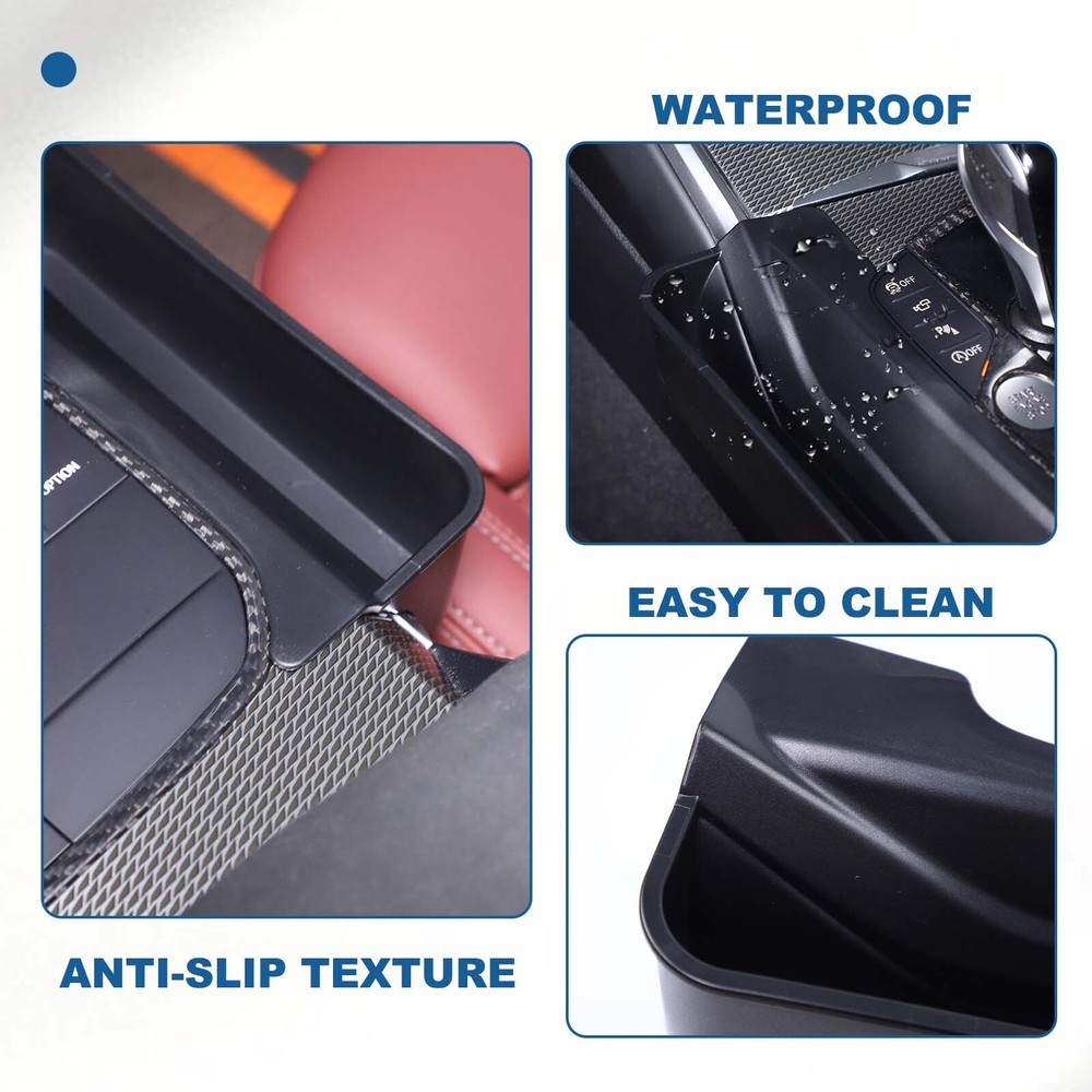 2PCS ABS Gear Shift Console Both Side Storage Box Tray For BMW3 Series 2020-2025