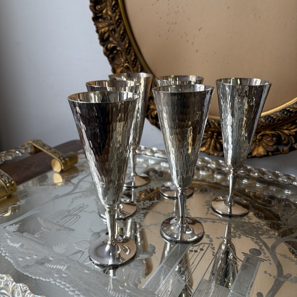SILVER SILVER PLATED FLUTE SET GOOD CONDITION WITH BOX