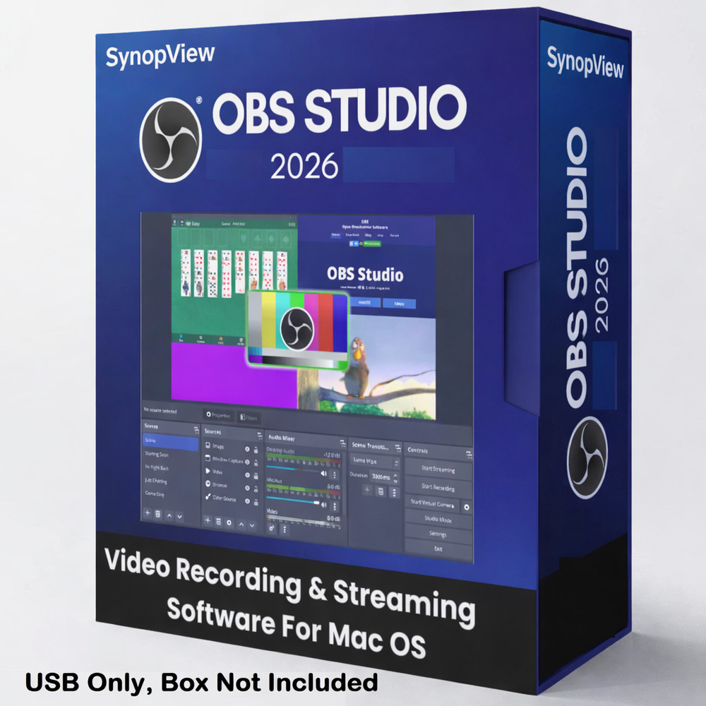 OBS Studio 2026 - Video Recording | Live Streaming Screen Recording Software MAC