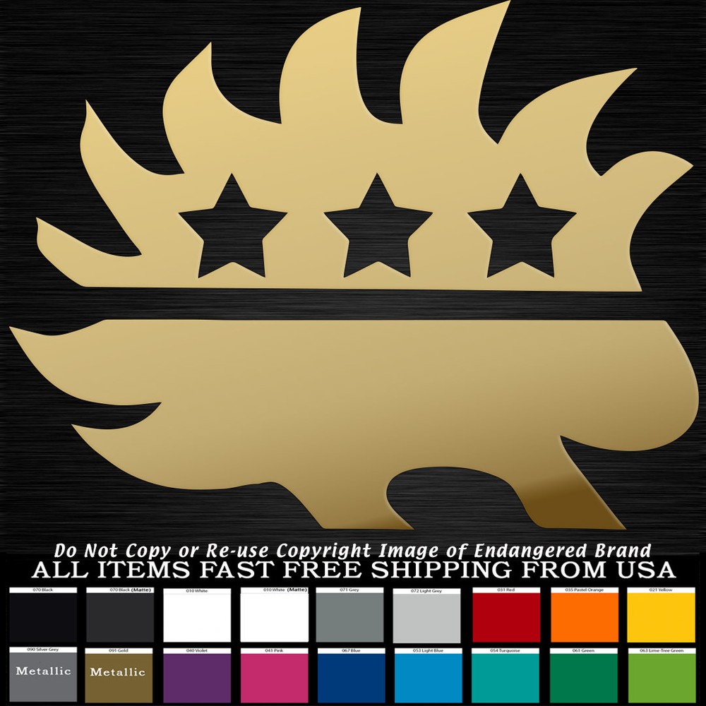 Libertarian Porcupine Logo  Politics Decal Sticker