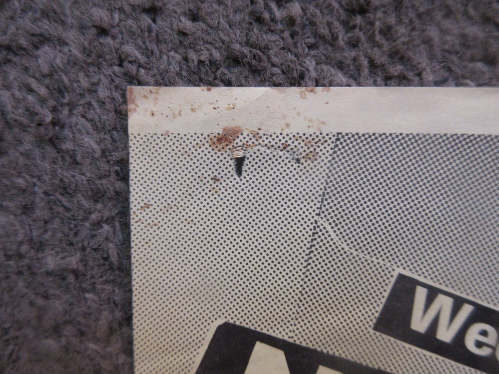 THE ALLIES (SEATTLE) 11x18 MICHAEL J's 1982 GIG POSTER RARE ("EMMA PEEL" VID) GD