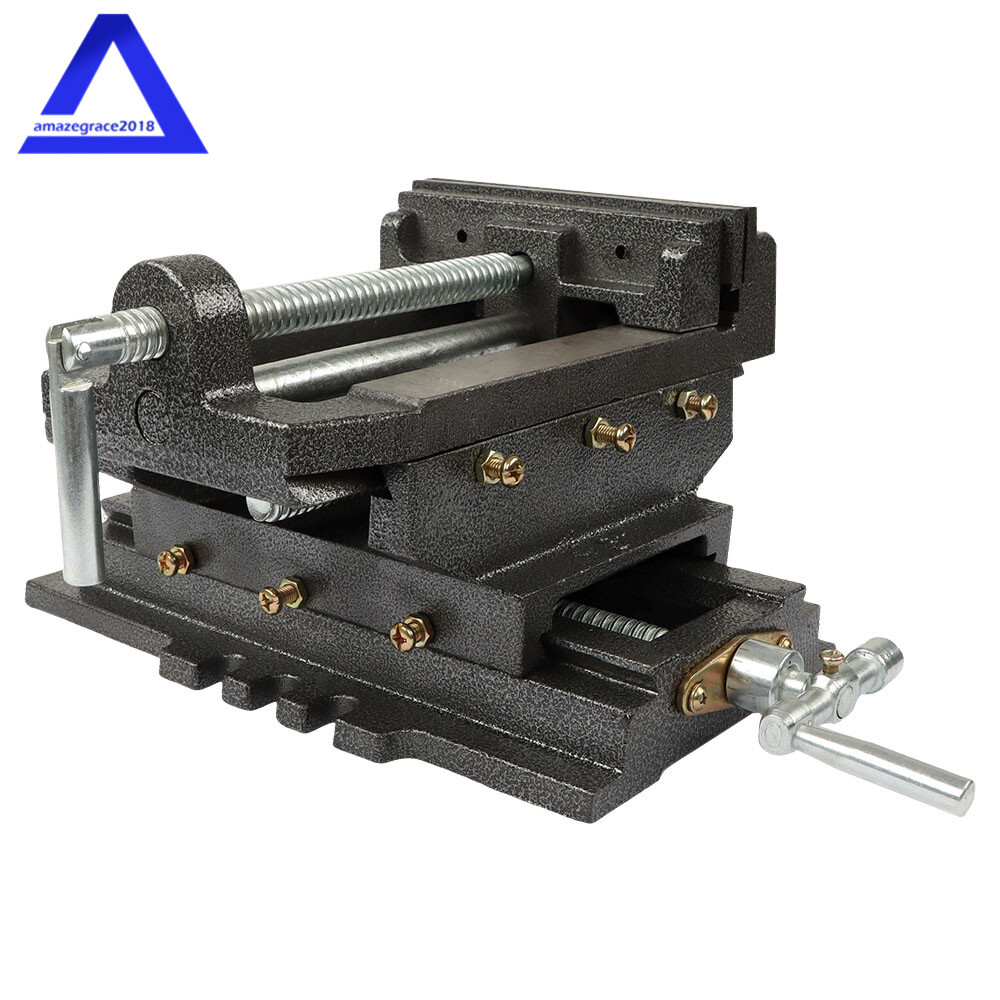 6" Cross Drill Press Vise Slide Metal Milling 2 Way Machine X-Y Clamp Heavy Duty