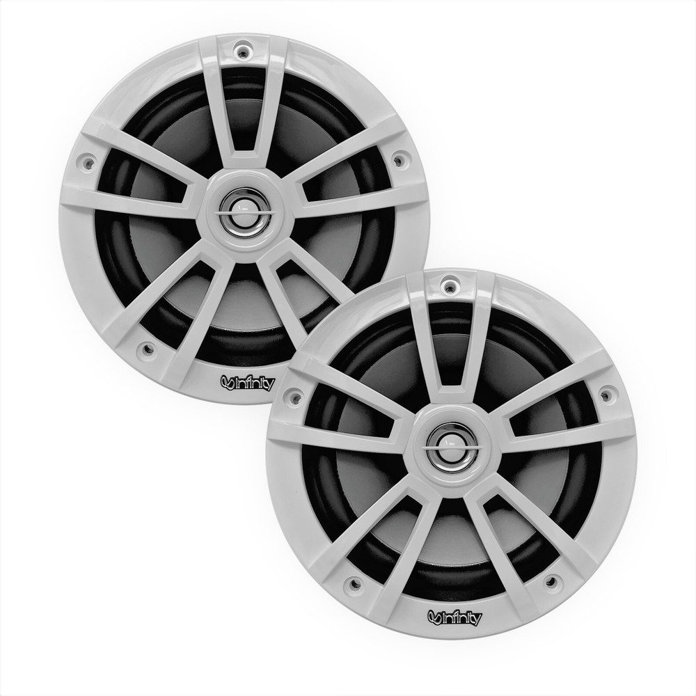 Infinity 6.5" High-Performance 2-Way Marine Loudspeakers (Pair, White)