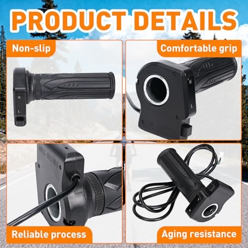 Throttle KH-DX 36V E-Bike Throttle Grip Replacement with LCD Voltage