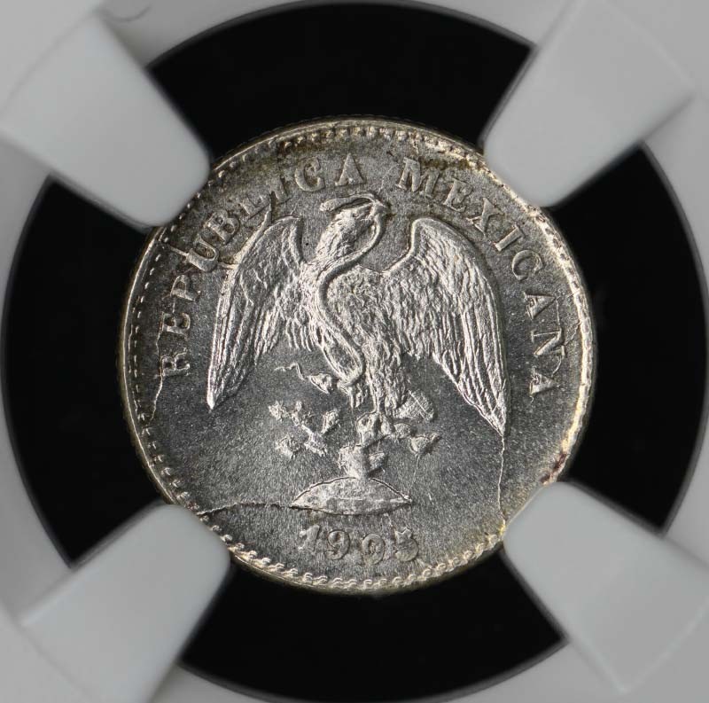 1905MO M MEXICO REPUBLIC 5C NGC MS66
