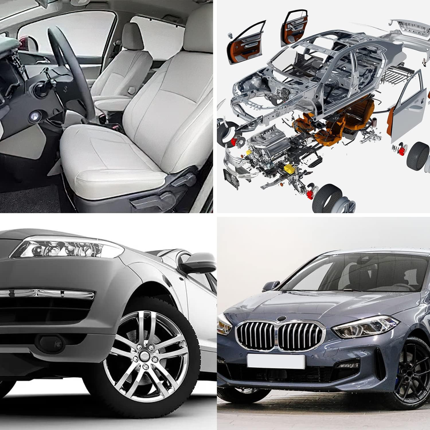 170Pcs Car U-Clip and Screw Assortment Kit 9 Different Sizes Automotive U Nut an