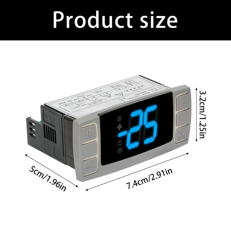 Thermostat Controllers For Compressor Base Refrigerators With Compact 32mm