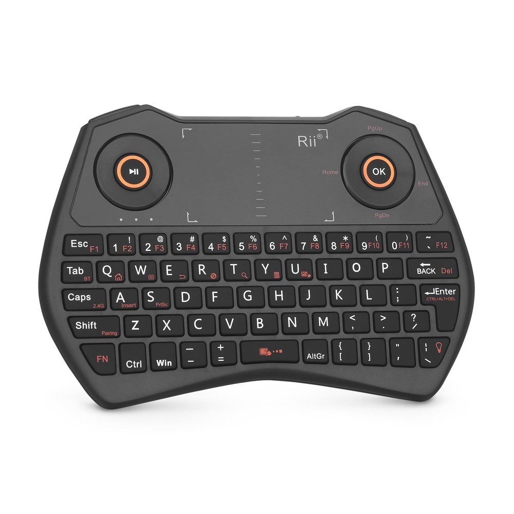 Rii K28 Bluetooth Mini Keyboard Remote Control with Touchpad Moue Combo,Backl...