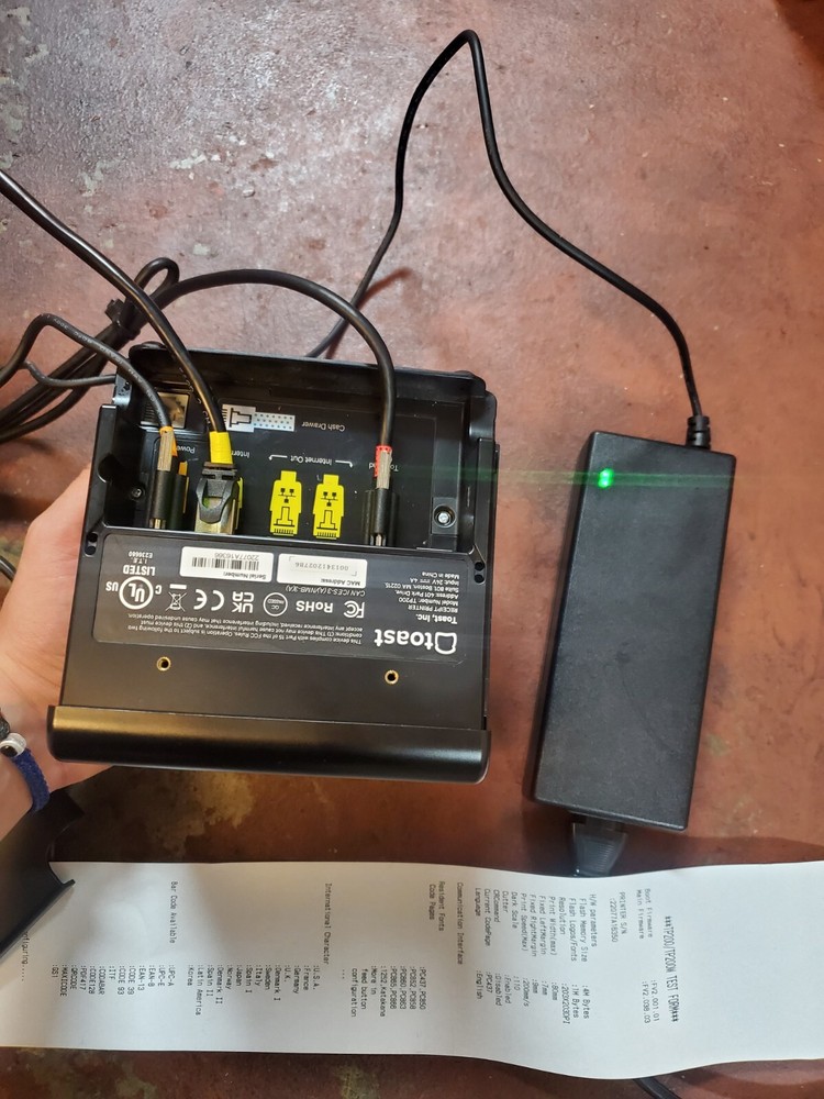 Toast Flex POS Data Processing System TT200 Card Reader And Thermal Receipt