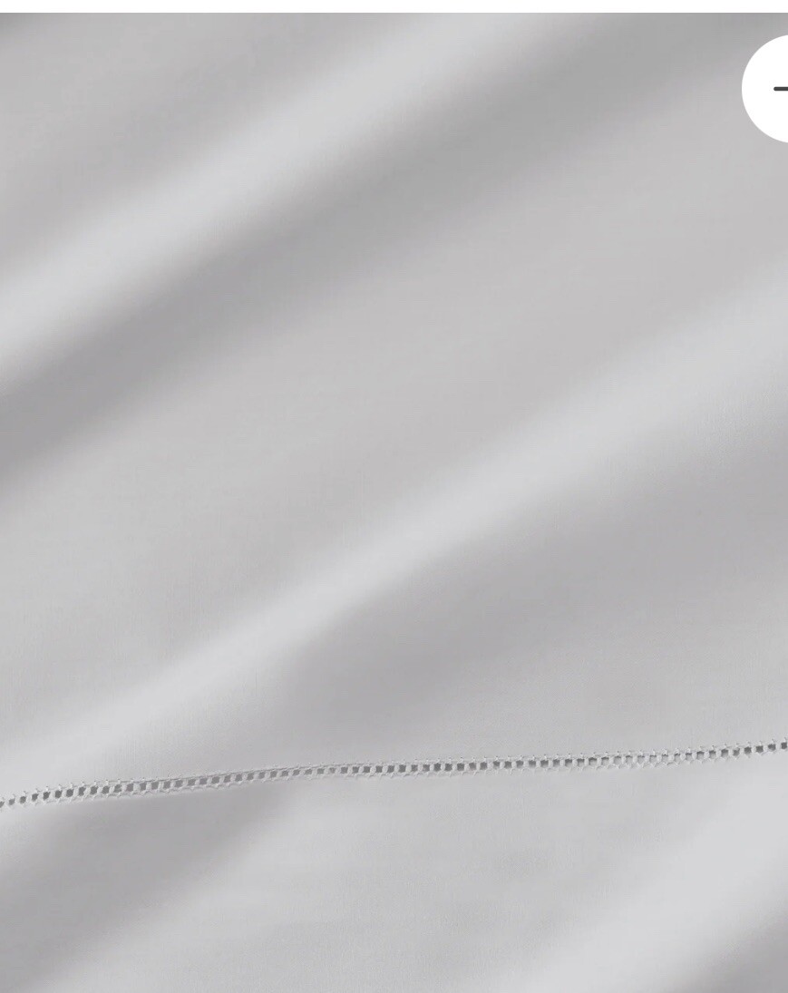 Sferra Giza 45 Egyptian cotton Percale 1835 White King pillowcases 2ct New