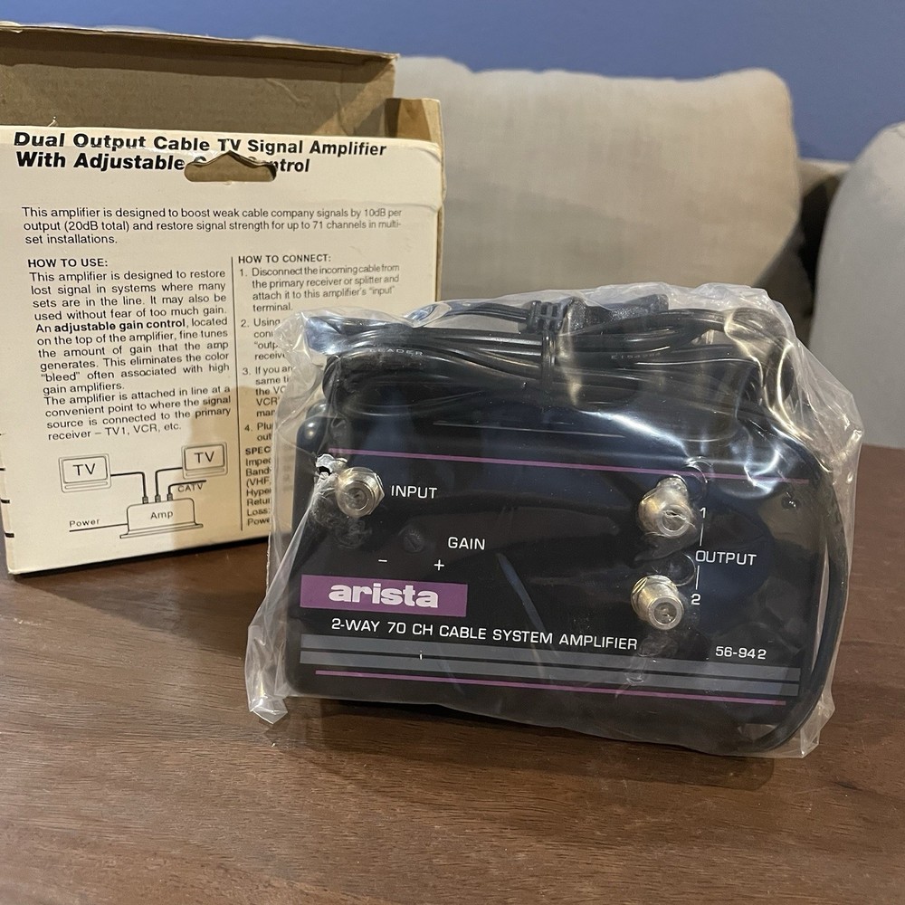 Arista Cable System Signal Amplifier Model 56-942