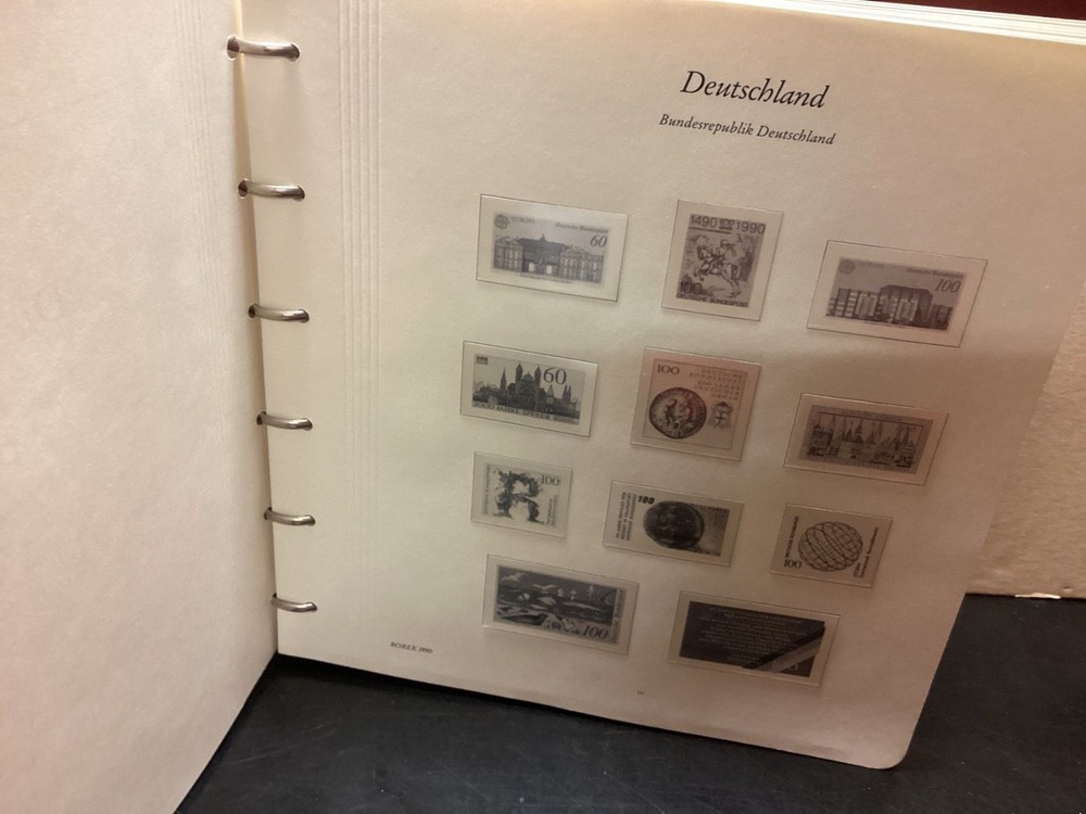 Borek BUND 1990-94 hingeless illustrated albums with pockets complete