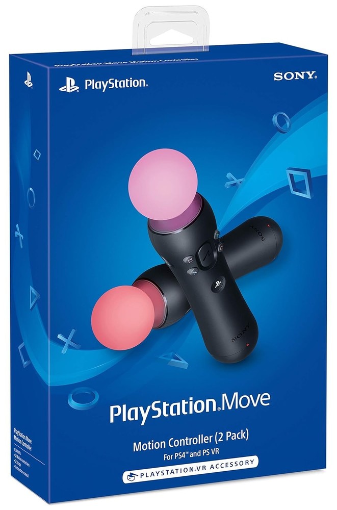 Genuine Sony PlayStation Move Motion Controllers - Two 2-Pack (for PS4 / PS VR)