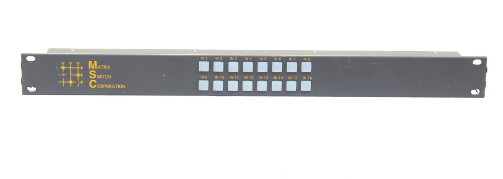 AS-IS Matrix Switch Corporation 16 Button Control Panel Rack Mountable