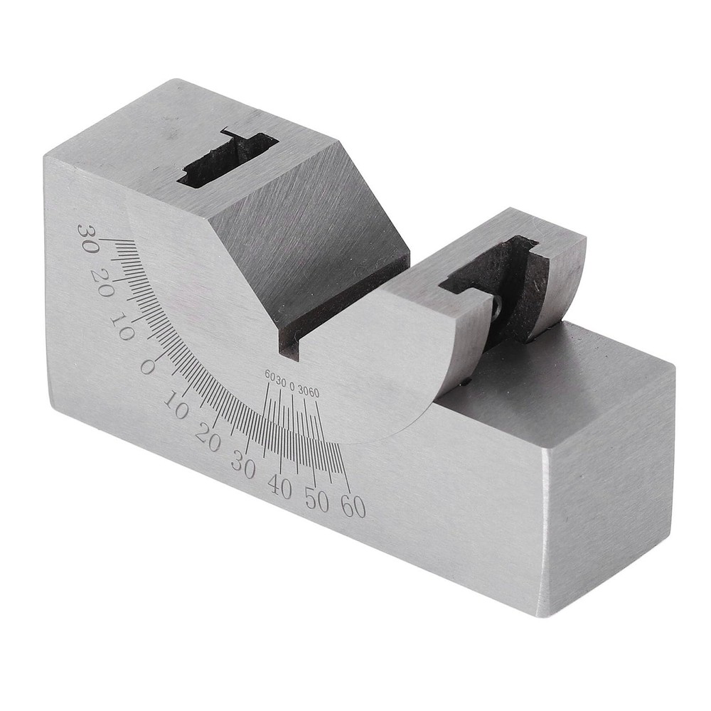 Leapiture Micro Adjustable Angle Gauge V Block V Milling Silver