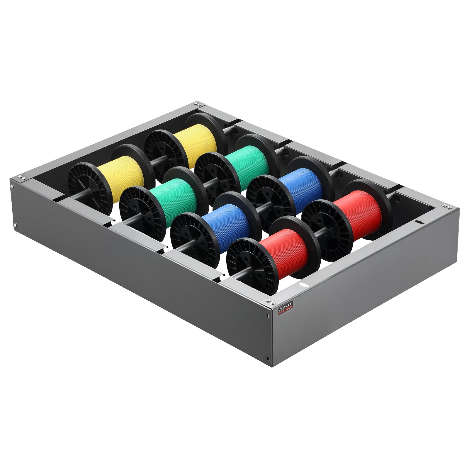 VEVOR Wire Spool Rack 4Adjustable Rods Spool Holder Wall Mounted 150lbs Capacity