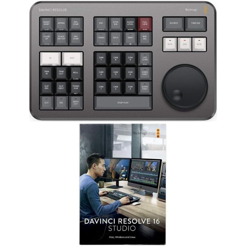 Professional Video Editing Keyboard with Software Activation Card for DaVinci