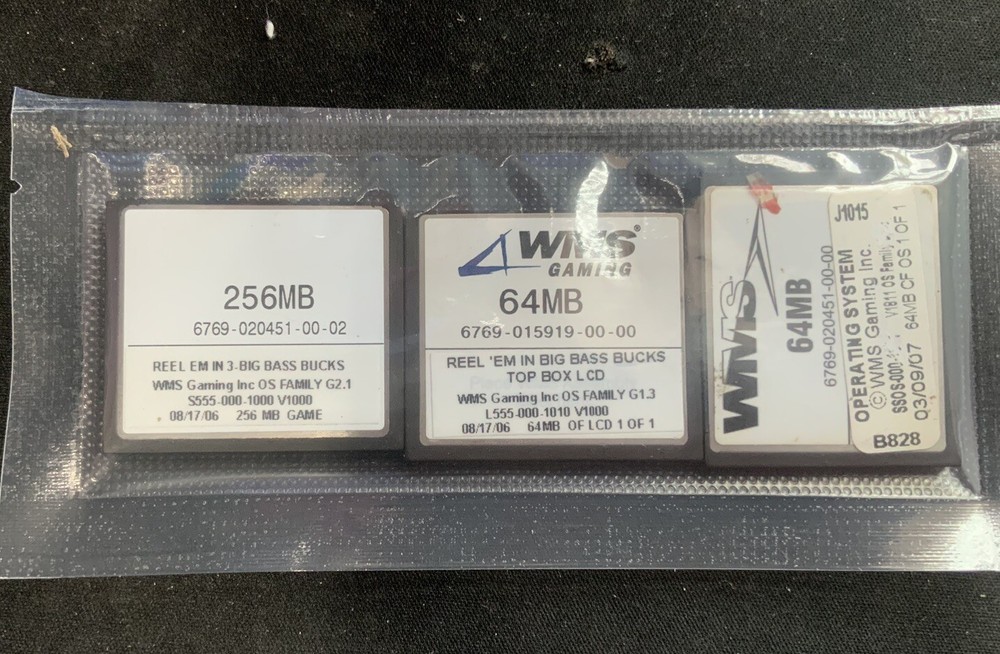 WMS WILLIAMS BB1 SLOT MACHINE SOFTWARE SET - REEL’EM IN	- TSE NEEDED