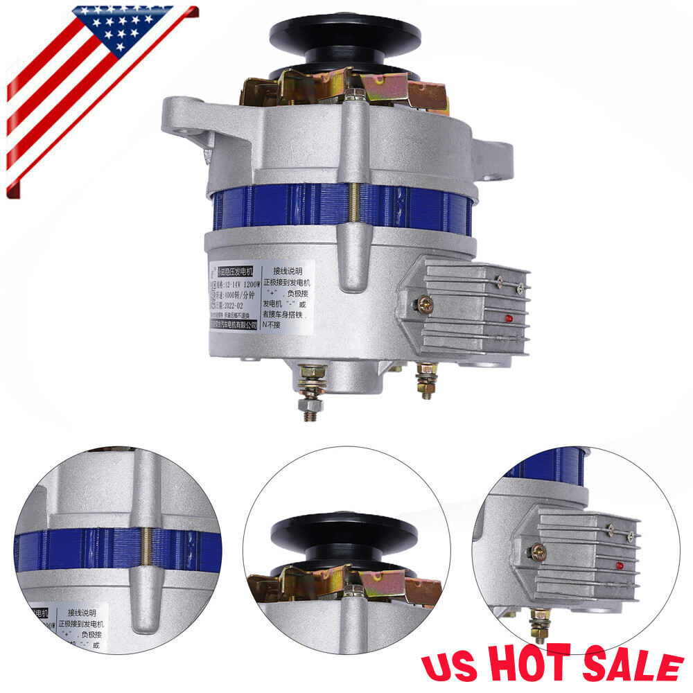 Low Rpm Copper Permanent Magnet Alternator Synchronous Generator Alternator 12V