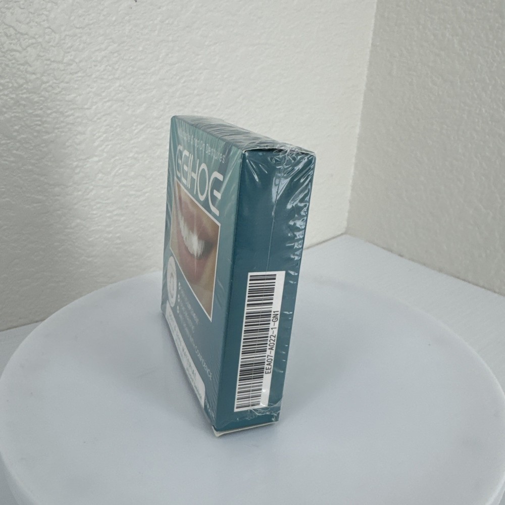 Temporary Teeth Perfect Cover Adjustable Snap On Teeth Dentures Set Open Box