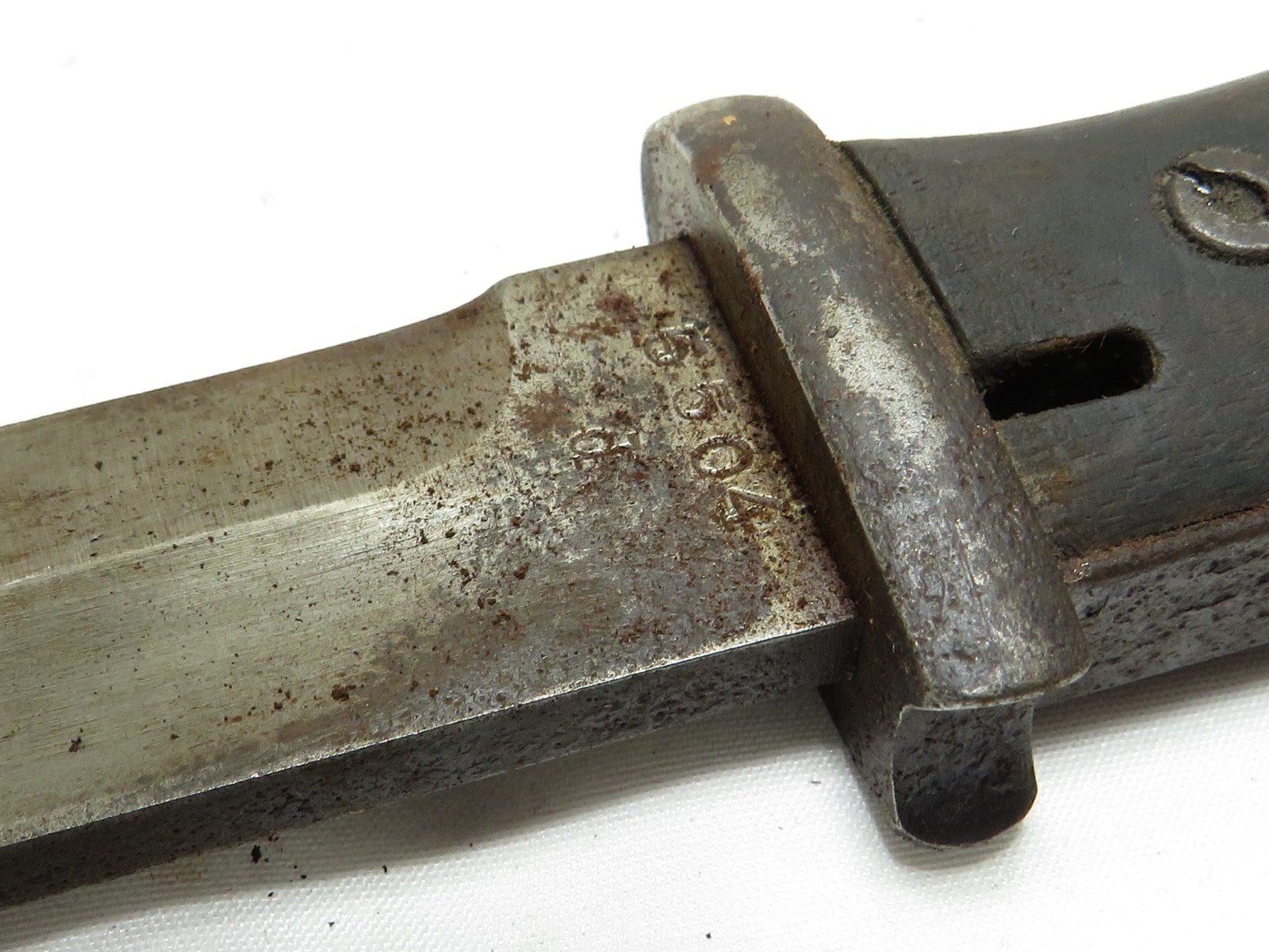 MILITARY GERMAN MAUSER BAYONET P 5504 INSPECTORS MARK WW ONE *