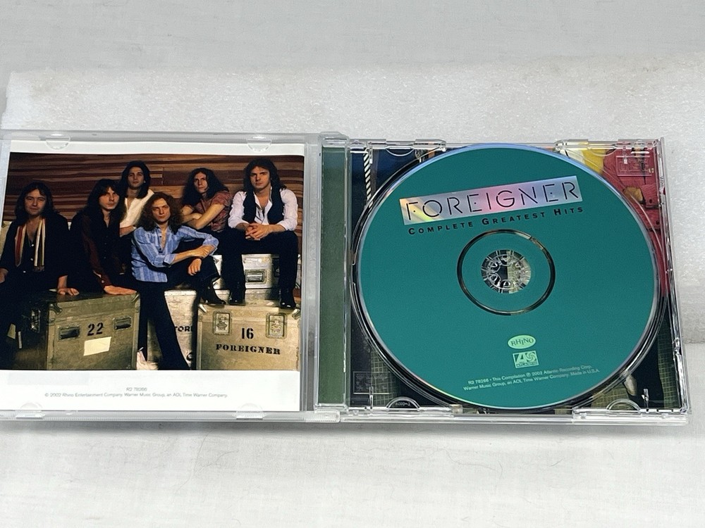 Mick Jones Signed Autograph Foreigner CD Complete Greatest Hits