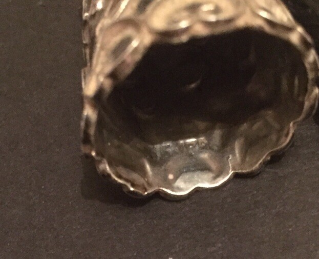 Mexican Vintage Silver Thimbles X 2