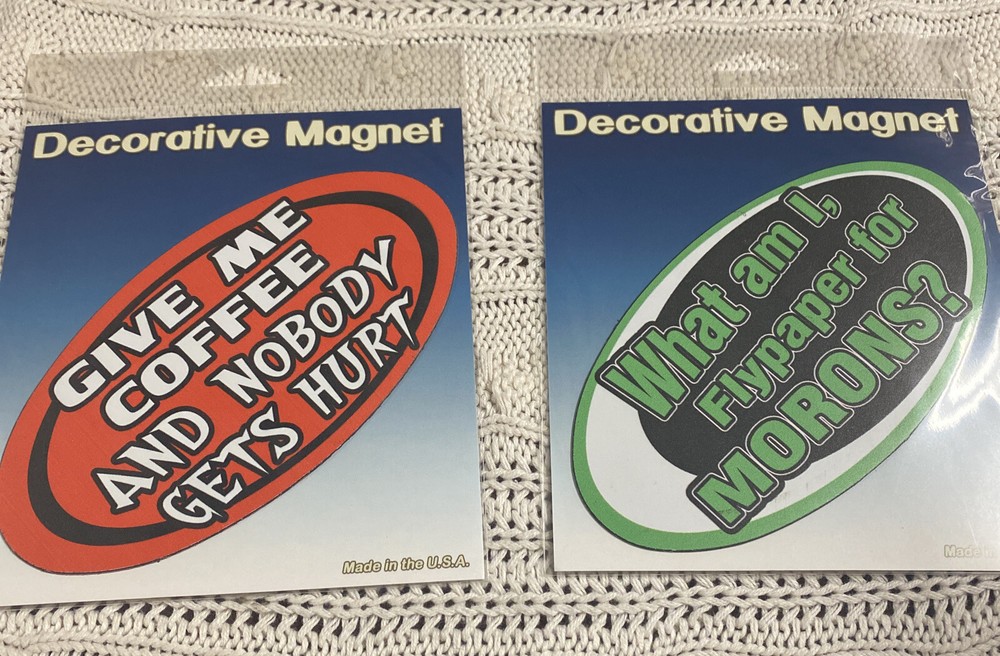 2 Decorative magnets Made in USA