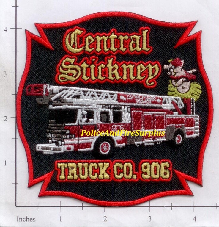 Illinois - Central Stickney Truck 906 IL Fire Dept Patch