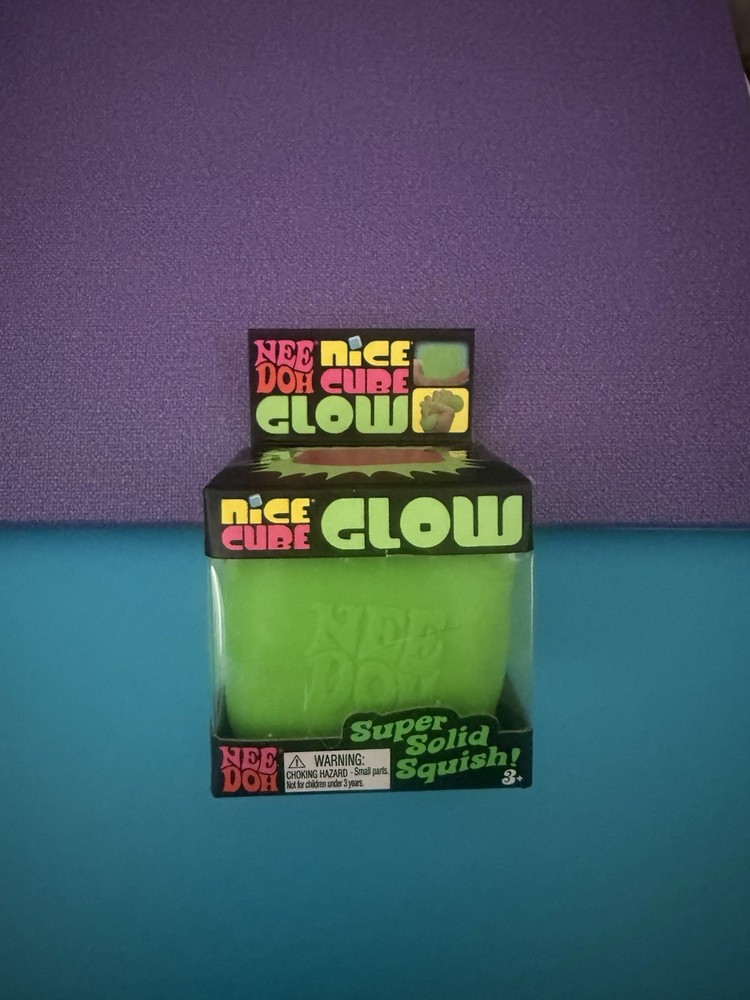 Needoh Nice Cube Glow-green