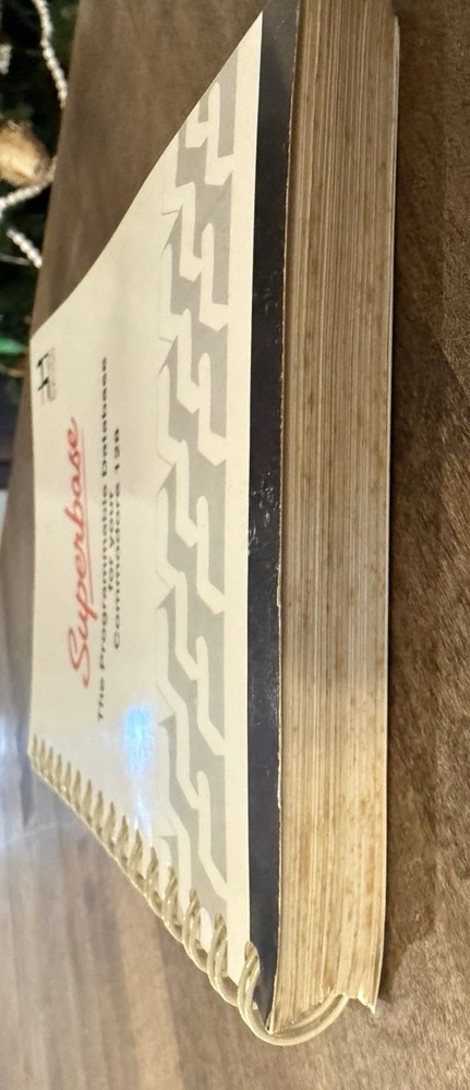 Superbase The Programmable Database for your Commodore 64 Computer Book Vintage