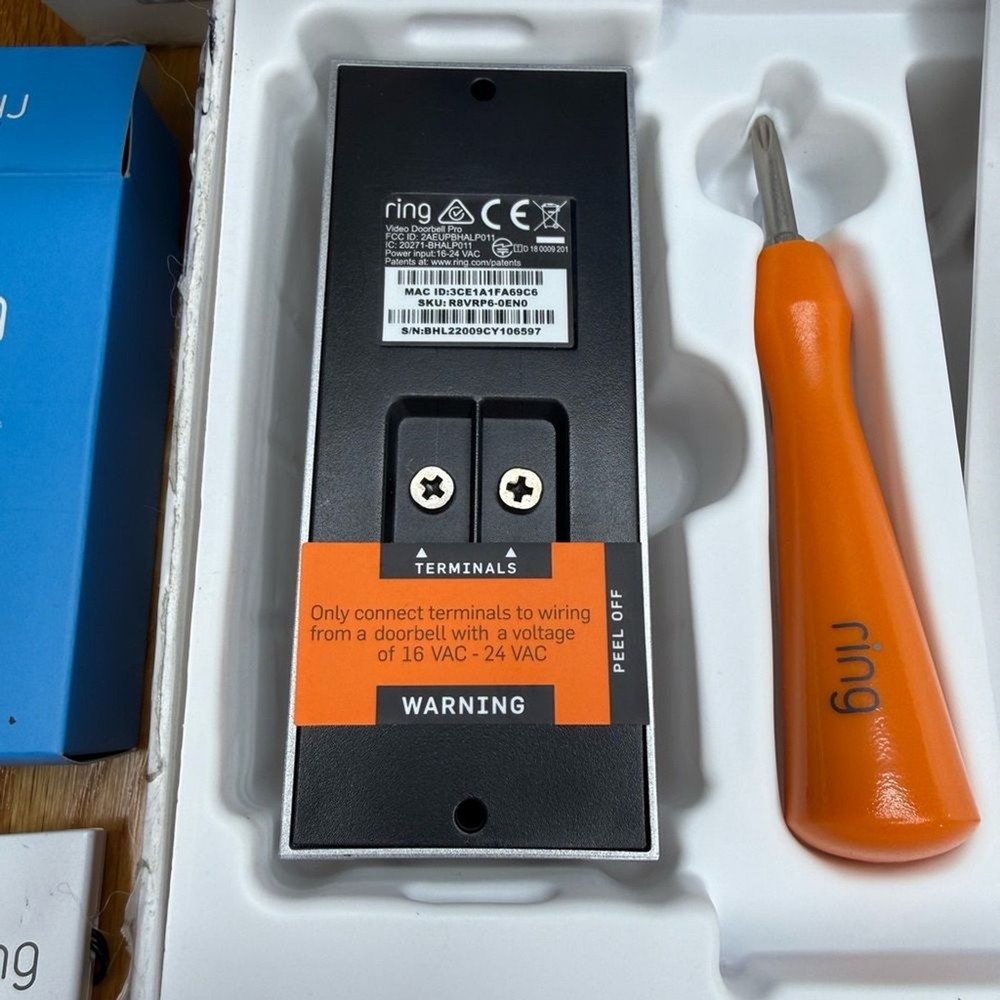 Ring Video Doorbell Pro Refurbished Open Box Complete Kit