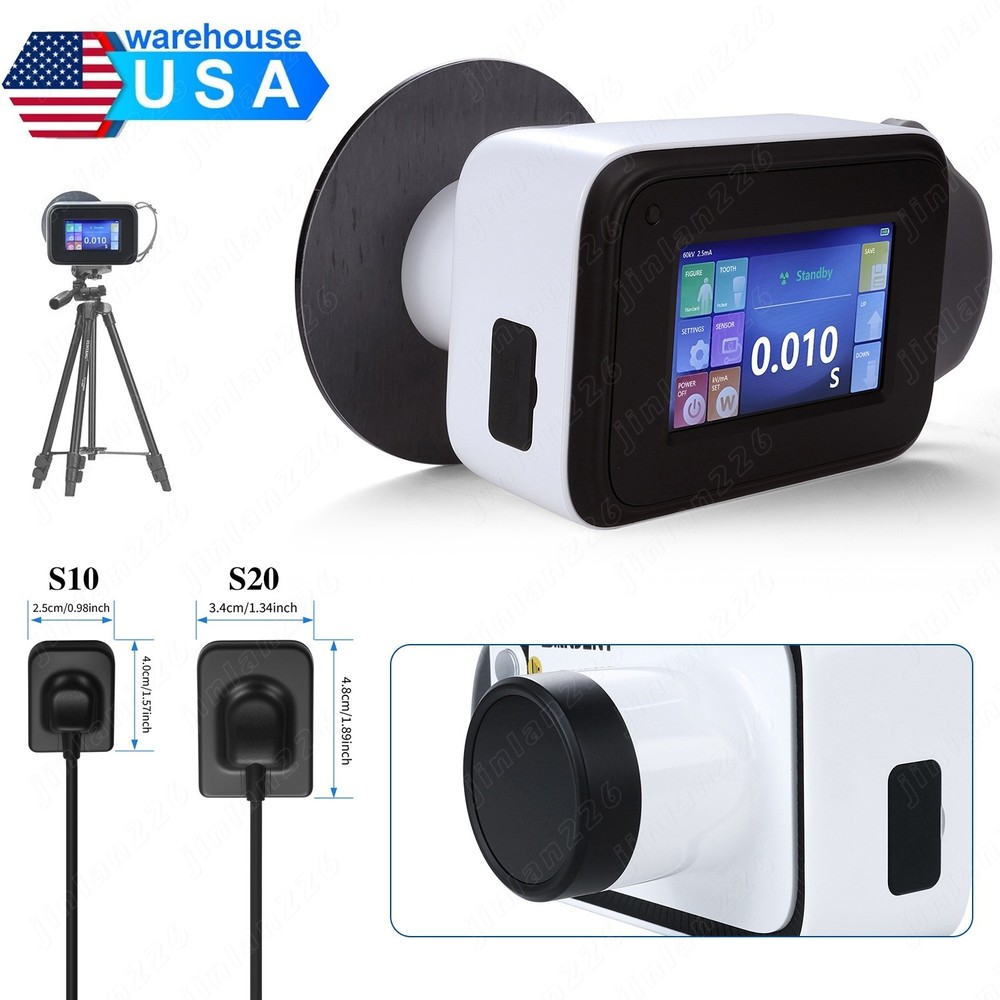 Dental X Portable Rays Digital Machine Rayos+Shield / Digital Sensor Size 1/2