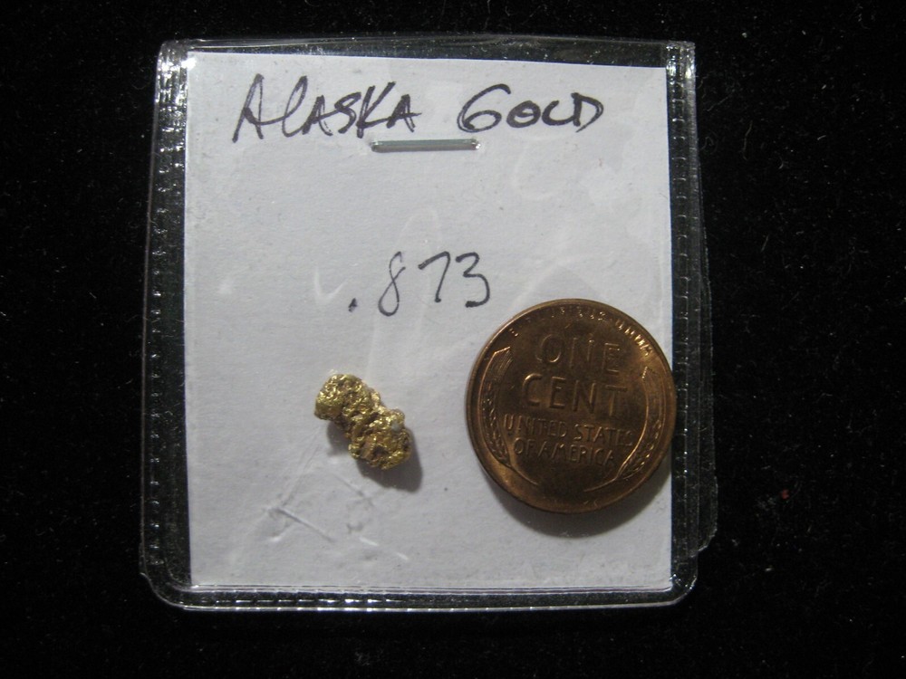 ALASKA GOLD NUGGET  .873 GRAMS