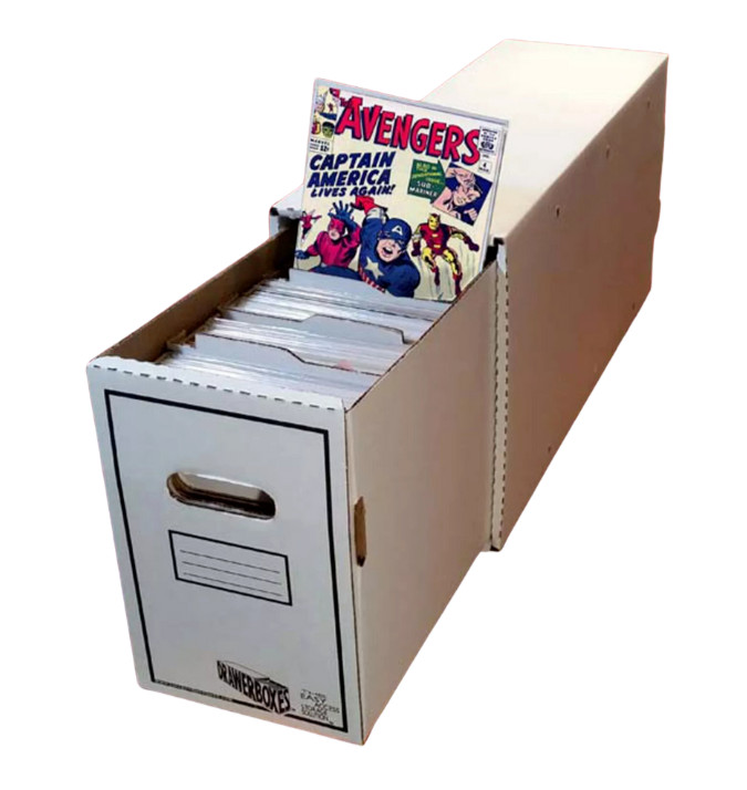 Long Comic Book Drawer Boxes Comic House Storage Box Comics Organizer Holds 235