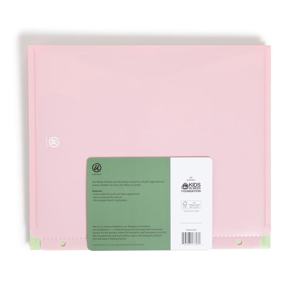 Brands Binder Pocket 5 Pack Super Heavyweight Poly Binder Document Holder 3