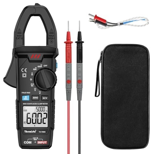 TH-M90 Auto Range, AC/DC Current, True RMS Digital Clamp Meter (600A,6000