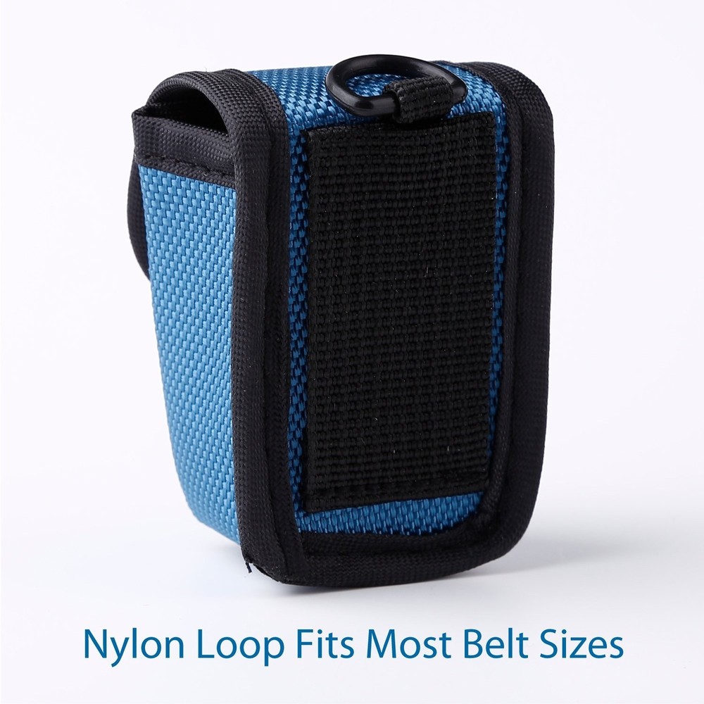 Soft Nylon Blue Carry Case for Pulse Oximeter - Easy Access & Compatibility