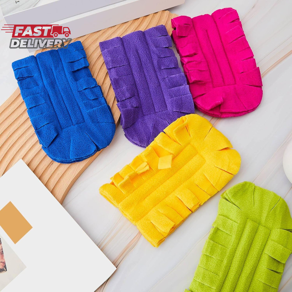 Zubebe 12 Pcs Duster Refill Reusable Fleece Duster Refills Feather Flat Dusters