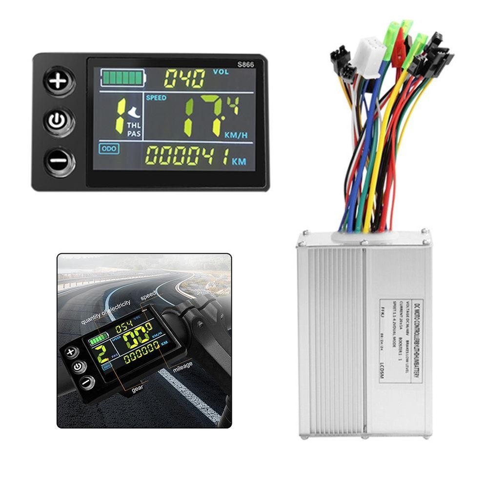 eBike Upgrade Conversion Kit with S866 Display and Efficient Brushless Control