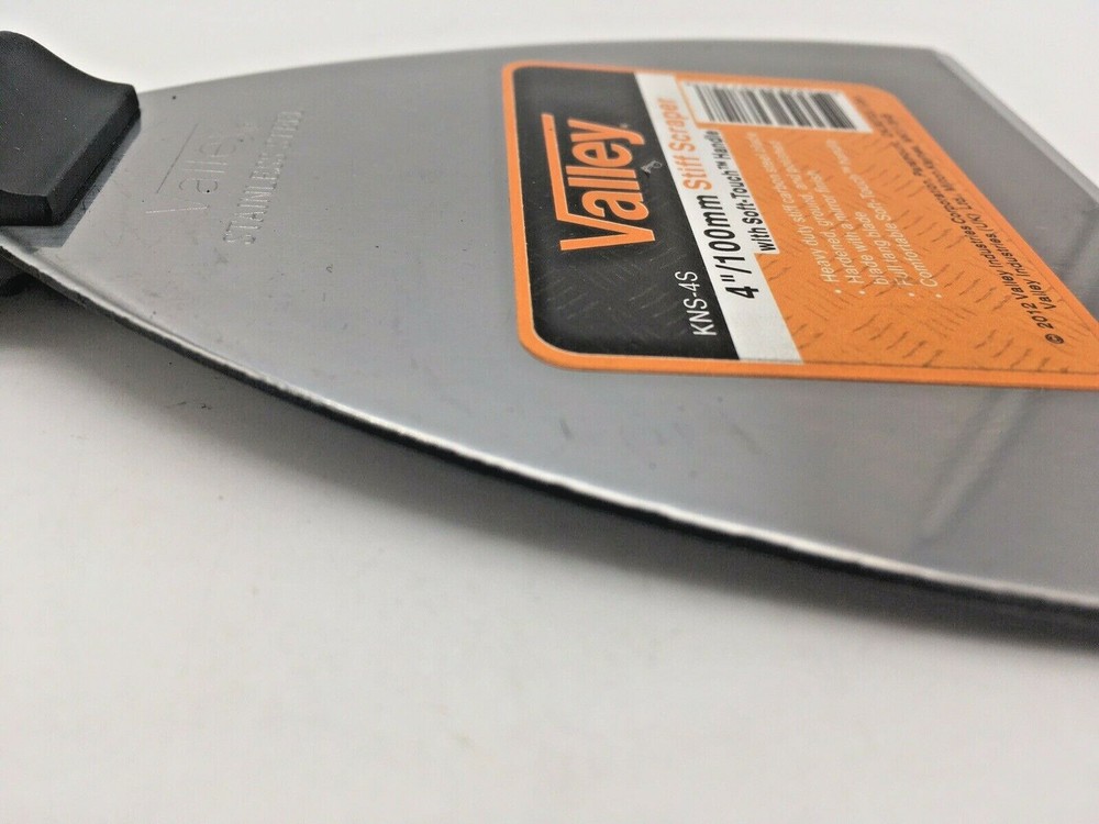 4” Stiff Scraper Soft-Touch Plastic Handle Stainless Steel