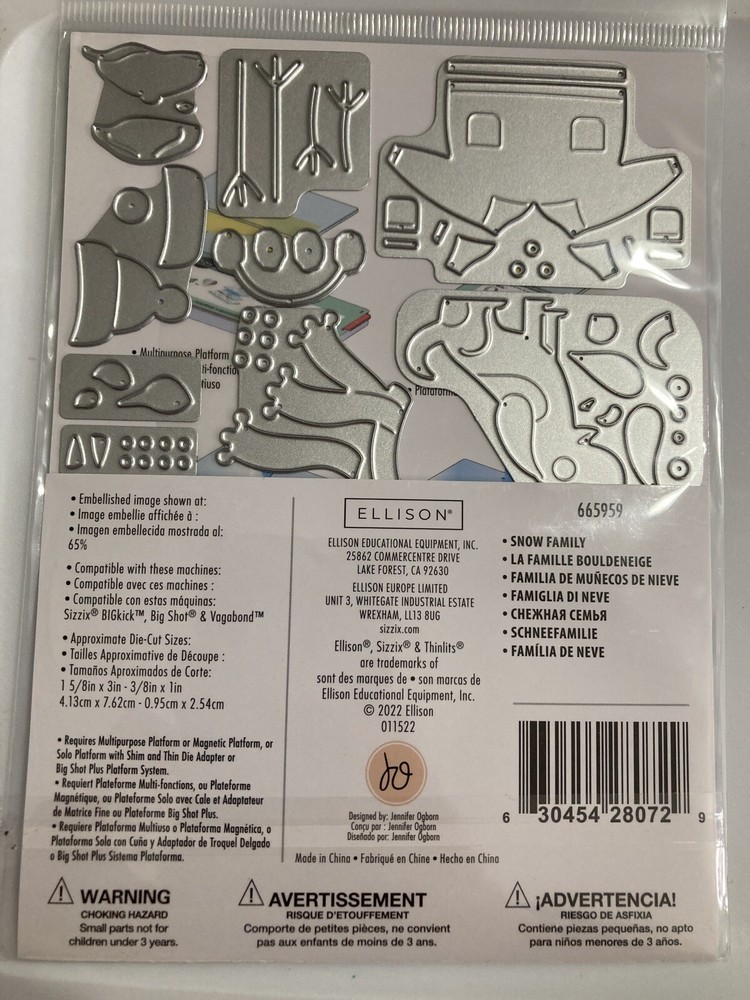 Sizzix Thinlits Dies By Jennifer Ogborn 17/Pkg-Snow Family -665959