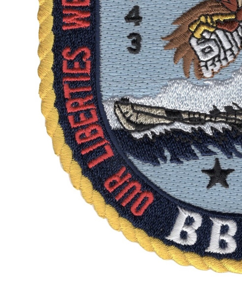 USS IOWA BB-61 Battleship Patch