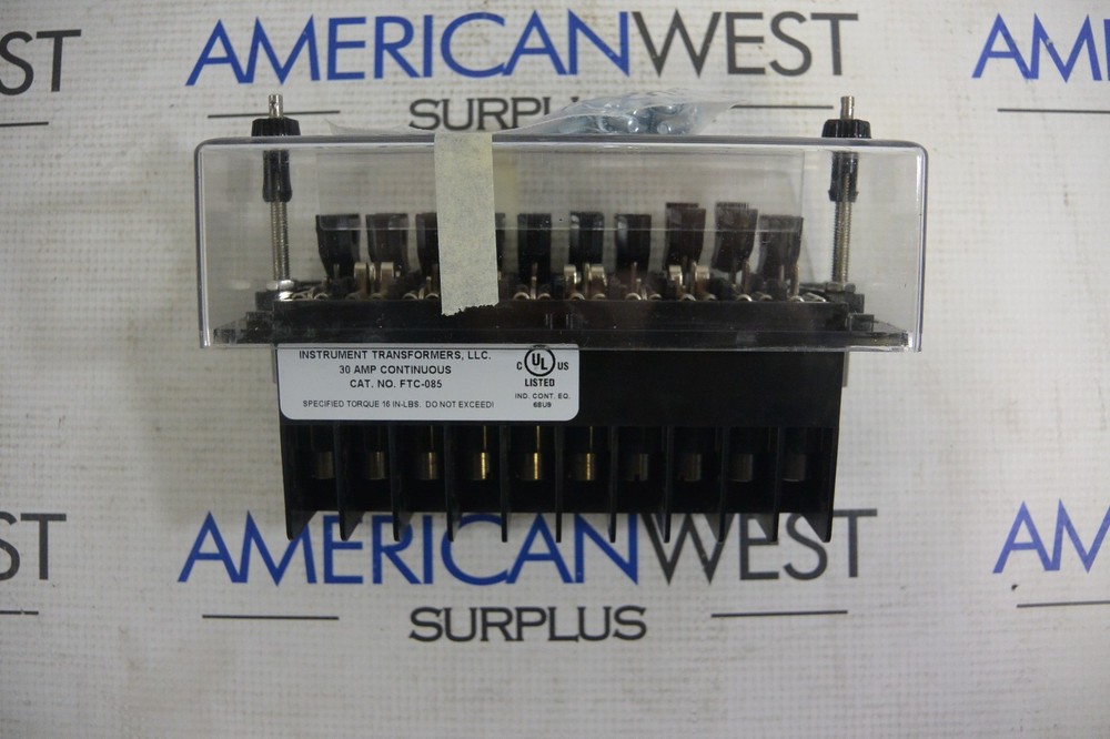 FTC-085 INSTRUMENT TRANSFORMERS 30 AMP CURRENT TRANSFORMER NEW