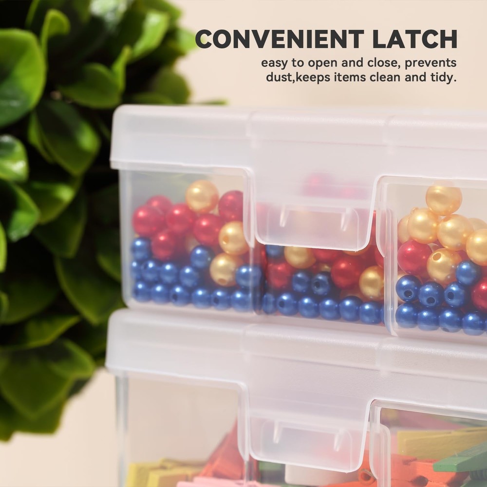 Small Plastic Storage Containers Clear Arts & Crafts Storage Boxes & Organize...