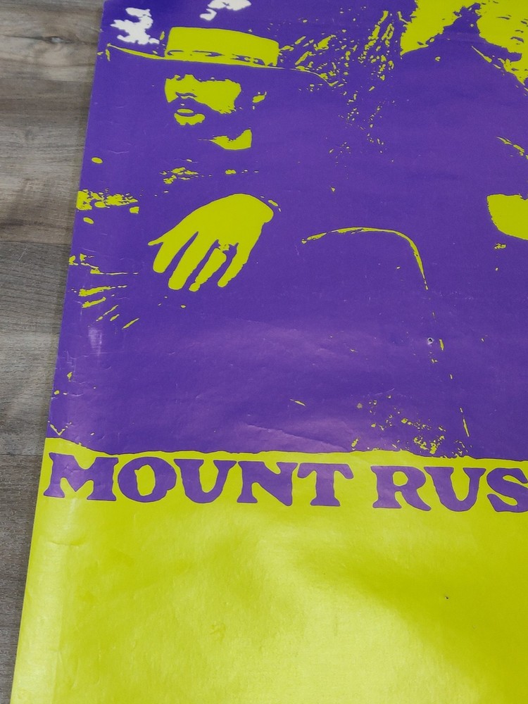 Vintage Psychedelic Rock Poster 1969 Mount Rushmore '69 Original